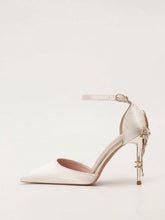 European Style Luxury Sexy Women Shoes, Fashion Metal Floral Thin High Heel Wedding Shoes